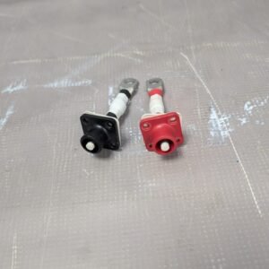 Amphenol type Positive and Negative Battery Terminal Posts with Short Lead (Pair)