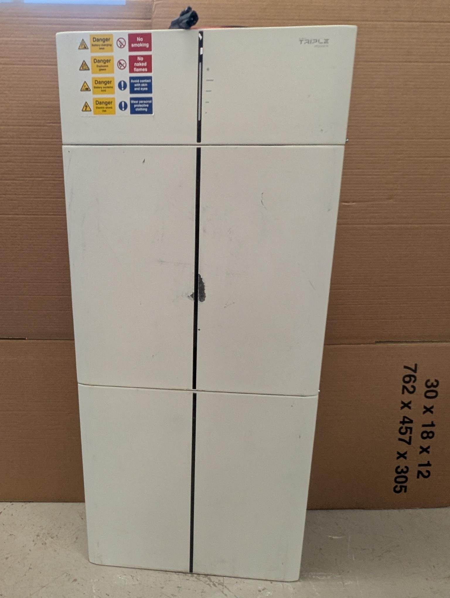 SolaX Triple Power 6.0kWh battery stack with BMS top hat