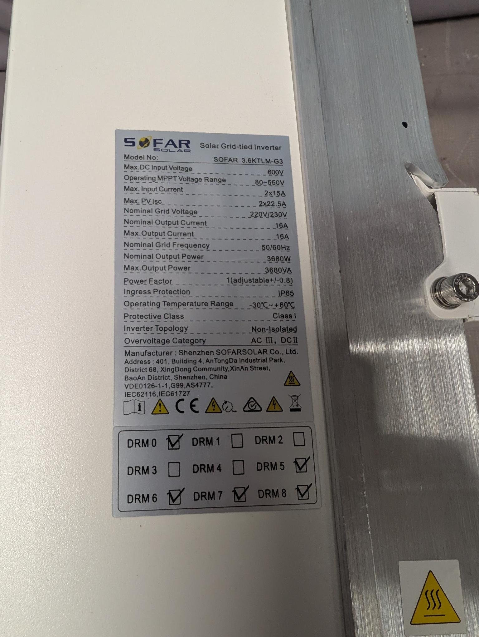 Sofar 3.6KTLM-G3 3.68 KW 3680 W - Image 3