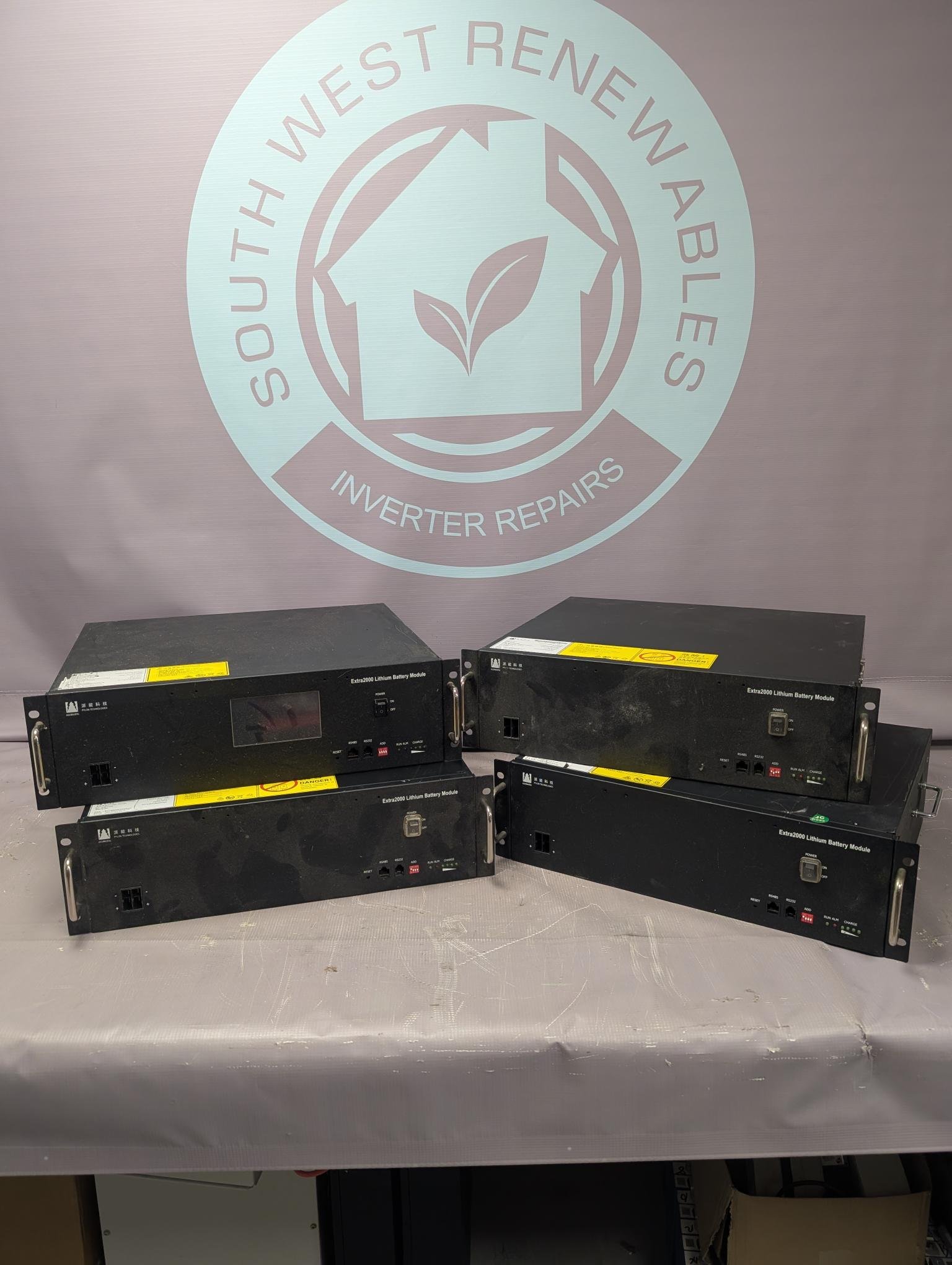 4 X FAULTY - Pylontech Extra - 2.4KWh Lithium Batteries 50Ah 48v Spares / Repair