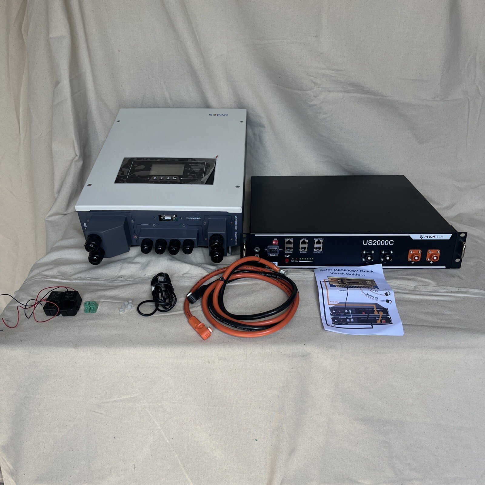 SOFAR ME3000 SP Solar PV AC Controller & Pylontech US2000C lithium battery Kit. - Image 3