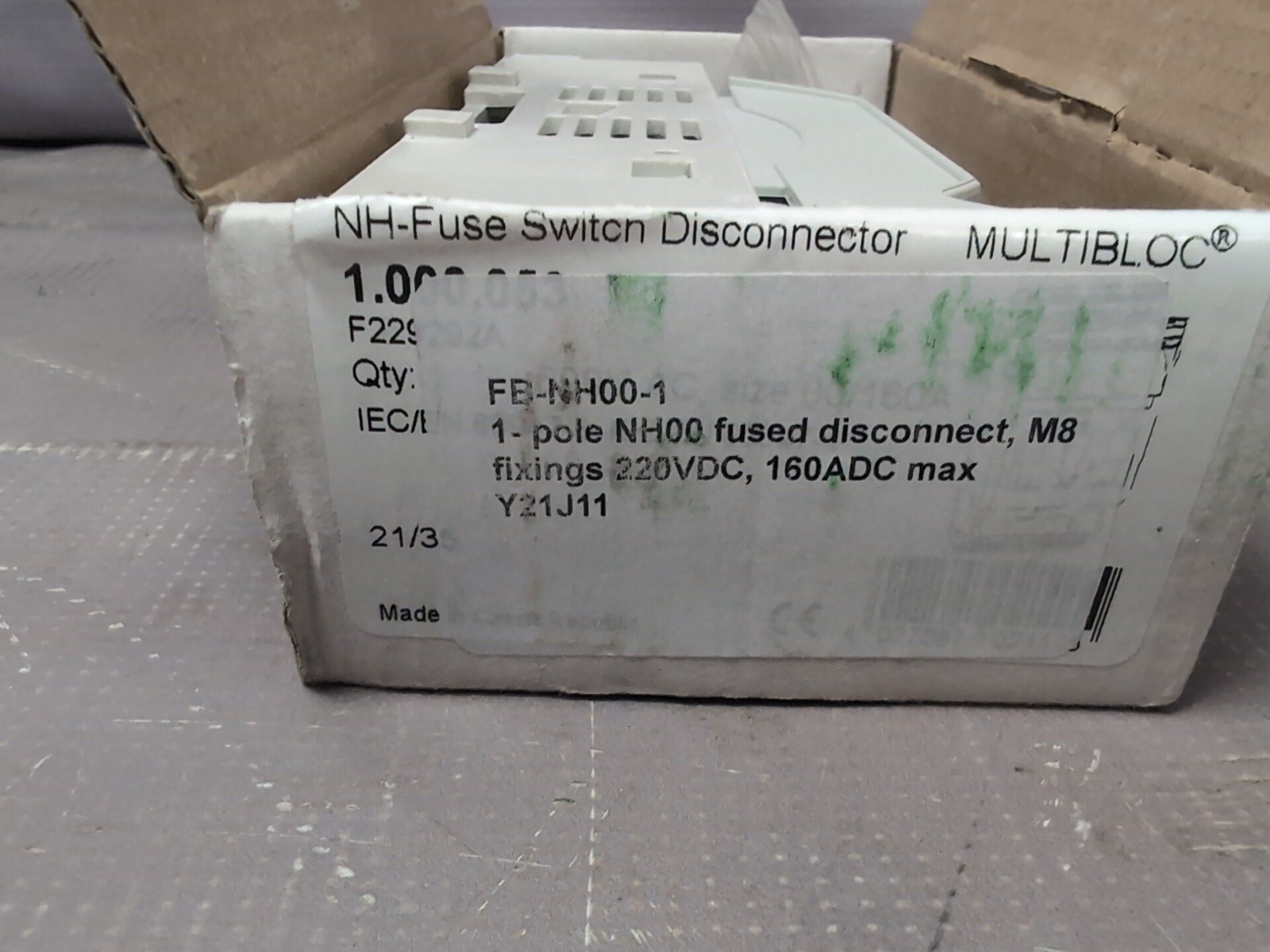 Mersen Multibloc 160A NH00 Fuse Switch Disconnector – Industrial Isolator - Image 4