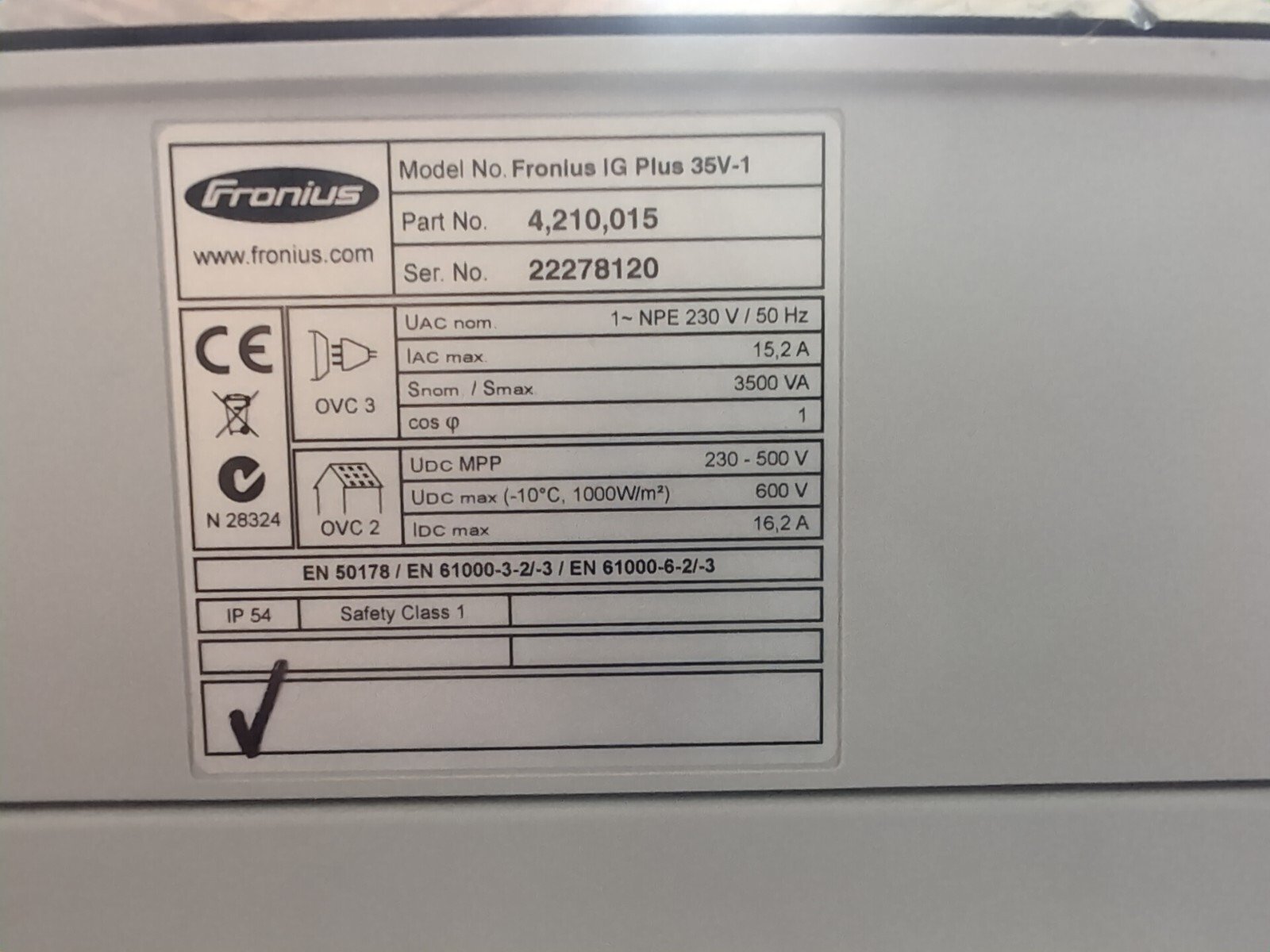 Fronius IG Plus 35V-1 3.5kW Solar PV Inverter – Single Phase - Image 4